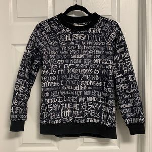 UNIF Brutal Sweatshirt with Britney Spears Lyrics Print